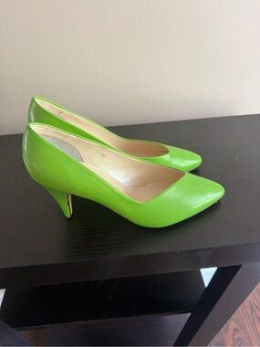 Vintage Jasmin green  Pointed-Toe Mid Heels